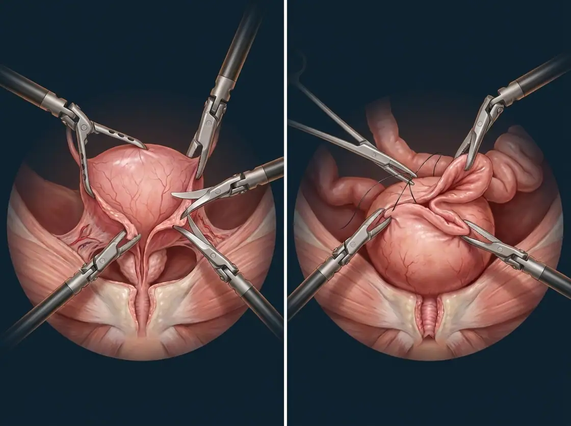 Ilustração — Cistectomia Radical com Derivação Urinária