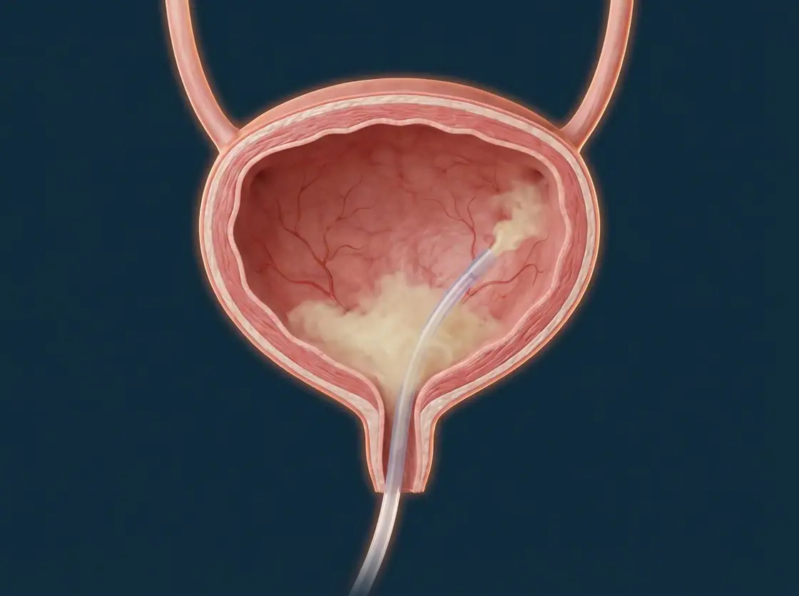 Ilustração — Instilação Vesical com BCG